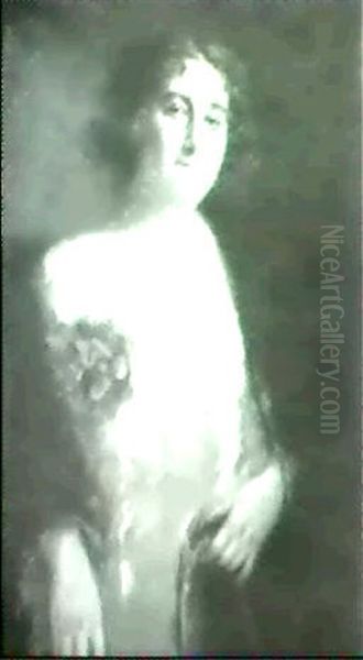 Halbfiguriges Portrait Einer Dame In Gala. - view 1