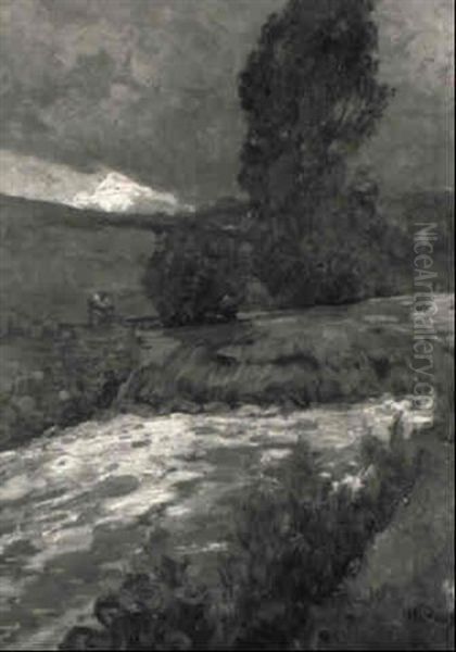 Abendliche Fluslandschaft Bei Windesheim - view 1