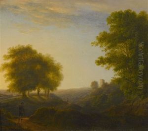 Landschaft Im Abendlicht by Jacob Christoph Ziegler