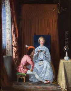 Paolo Et Francesca by Jules Claude Ziegler