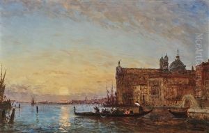 Venice - Giudecca With The Chiesa Dei Gesuati In The Evening