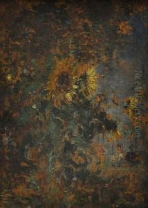 Vue Du Jardin Aux Tournesols Donnant Sur La Rue