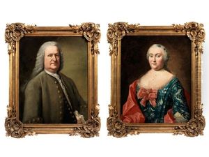 Bildnisse Eines Grossburgerlich Gekleideten Paares (pair)