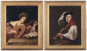 La Jouesuse De Luth Et Le Joueur De Violon (2 Works)