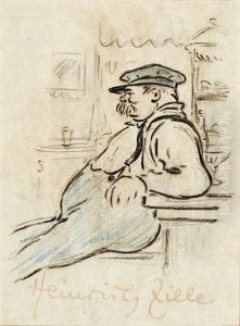 Der Wirt Vom Bruhkeller by Heinrich Zille