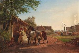 Farmer With His Horses