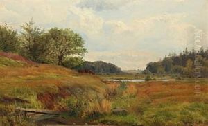 Meadow With Cows by Vilhelm (Joh. V.) Zillen