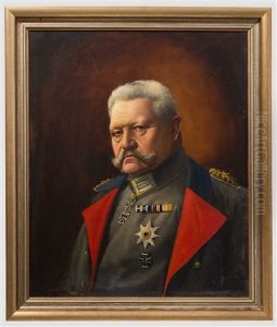 Ernst Zimmer (1864 - 1924) - Generalfeldmarschall Paul Von Hindenburg by Ernst Zimmer
