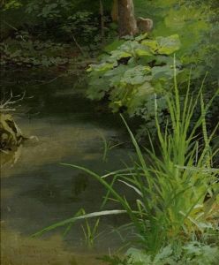 Am Bach by Wilhelm Carl August Zimmer