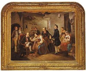 Die Brautwerbung by Wilhelm Carl August Zimmer