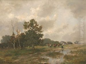 Landschaft Nach Dem Unwetter by Alfred Zimmermann