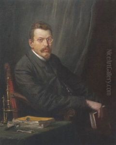 Herrenportrat by Alfred Zimmermann