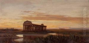 Der Hera-tempel In Pastum by Alois Zimmermann