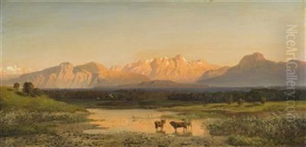 Early Evening In The Alpine Foothills - view 1