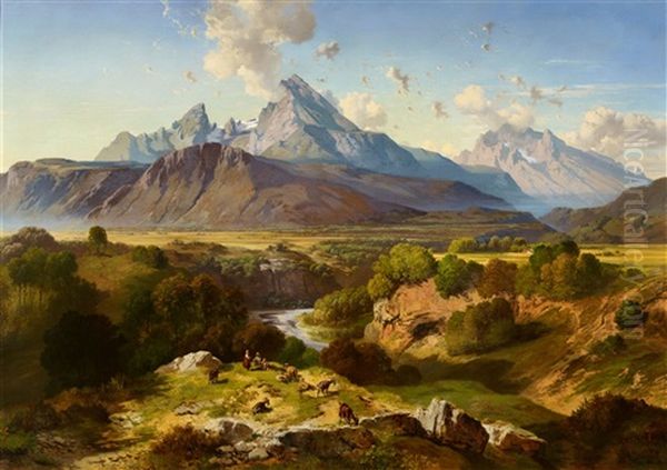 View Of Watzmann And Hochkalter - view 1