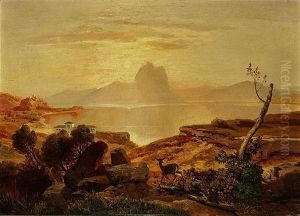 At The Lake Como by August Albert Zimmermann