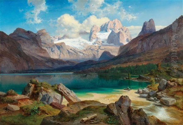 Lake Gosau With A View Of The Dachstein Massif - view 1