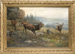 Jagdmaler Im Harz by Carl Zimmermann