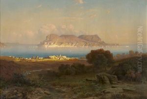 Ansicht Der Bucht Und Des Felsens Von Gibraltar by Ernst Karl Georg Zimmermann