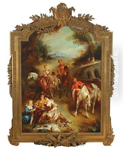 Picnic During The Hunt (after F. Le Moine) - view 1