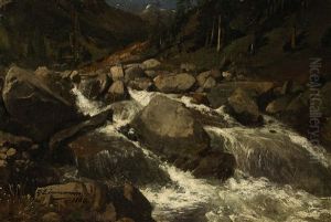 Gebirgsbach by Friedrich Zimmermann