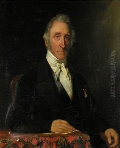 Portrait Eines Herrn Mit Orden by Jan Wendel Gerstenhauer Zimmermann