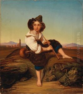 Boy Seated In The Campagna
