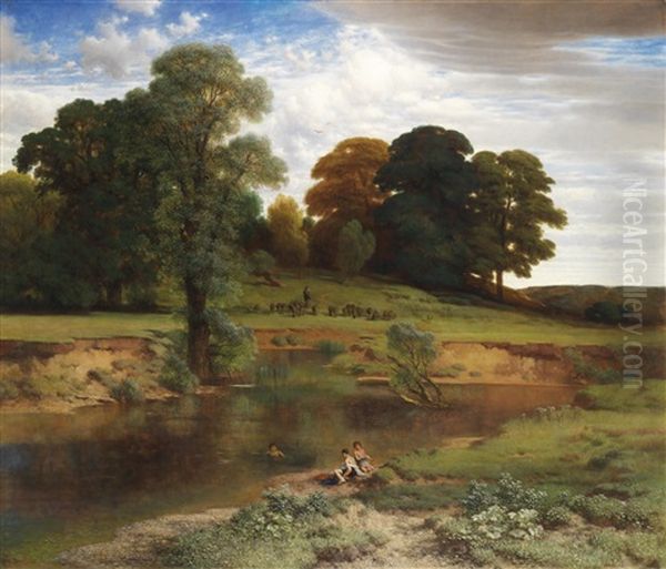 Landschaft Mit Badenden Knaben - view 1