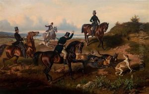 The Hunt by Theodor Franz Zimmermann
