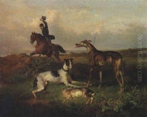 Hasenjagd by Theodor Franz Zimmermann