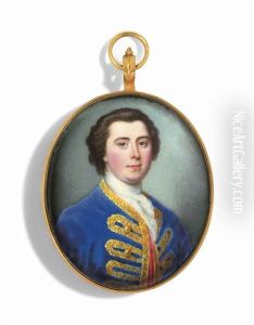 A Young Gentleman, In Blue Coat With Gold Frogging