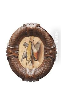 Natures Mortes Aux Oiseaux (pair) by Aurelio Zingoni