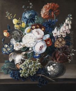 Grosser Blumenstrauss In Vase Grosser Blumenstrauss In Vase