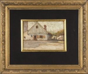 Cottages Of Fishermans On Hel by Teodor Ziomek