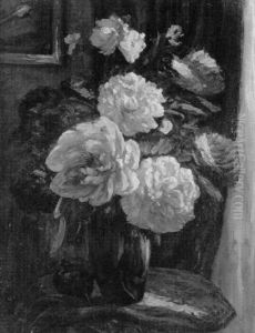 Pfingstrosen In Einer Vase by Ferdinand Zix