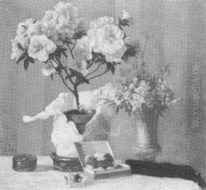 Stilleben Mit Blumen Und Schmuck