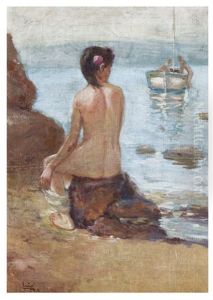 Sahilde Oturan Nu