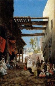 Belebte Strase Im Orient by Thomas B. Zizala