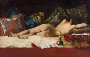 Reclining Nude by Franciszek Zmurko