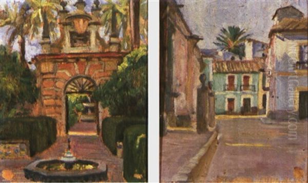 Vista Del Alcazar De Sevilla (+ Calle De Sevilla; Pair) - view 1