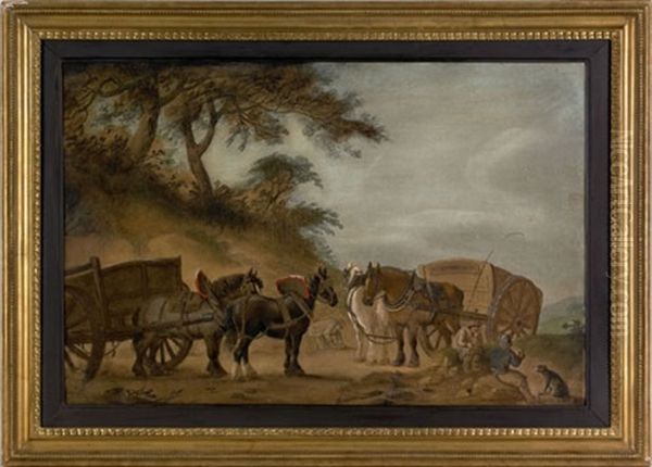 Figures And A Horse-drawn Cart - view 1