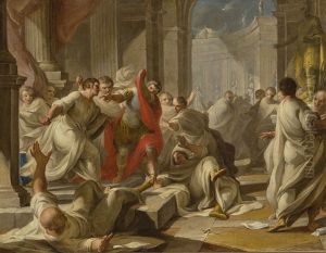 The Assassination Of Julius Caesar by Giacomo Zoboli
