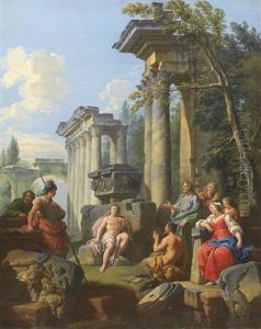 The Flaying Of Marsyas; The Judgment Of Midas (2) by Giuseppe Zocchi
