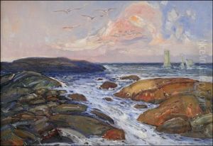 Purjeveneita Ja Rantakallioita by Emil Karl Zoir