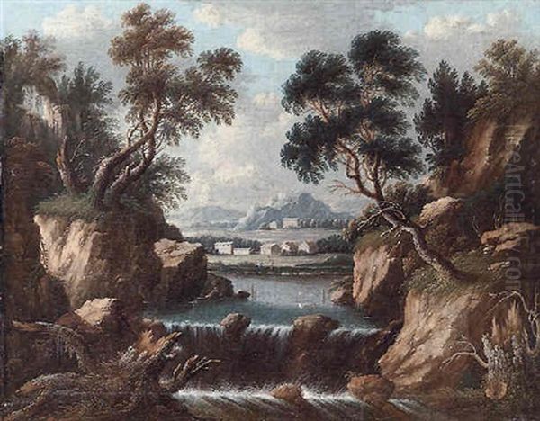 Paesaggio Con Cascata - view 1
