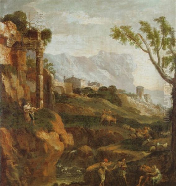 Paesaggio Roccioso Con Figure - view 1