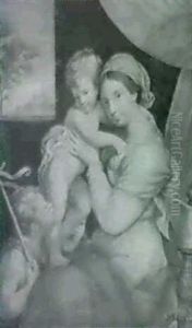 Madonna Mit Kind Und Dem Johannesknaben