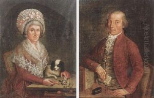 Portrait Of Theresia Martin Von Staufen by Franz Joseph Zoll