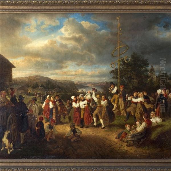 Spring: A Village Celebration With Maypole - view 1