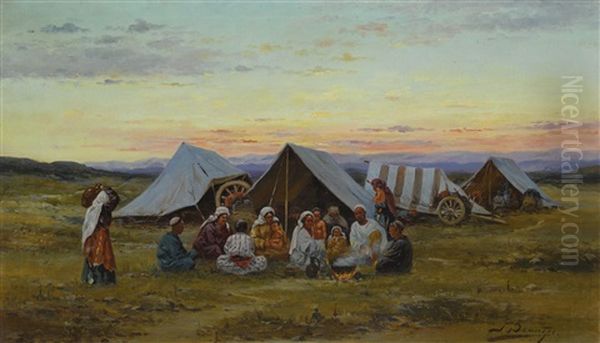 Evening At The Camp - view 1